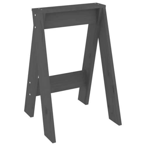 Stolci 2 kom sivi 40x40x60 cm od masivne borovine - Siva 40 x 40 x 60 cm 2 Cijena
