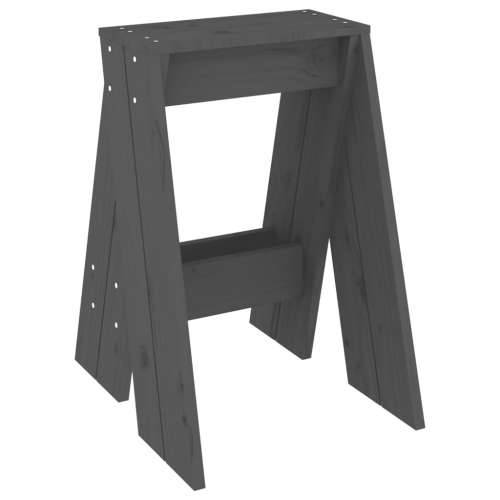 Stolci 2 kom sivi 40x40x60 cm od masivne borovine - Siva 40 x 40 x 60 cm 2 Cijena