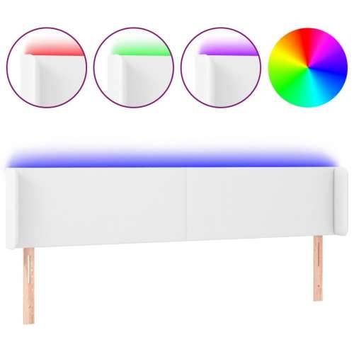 LED uzglavlje bijelo 203x16x78/88 cm od umjetne kože - Bijela 203 x 16 x 78/88 cm 1 Cijena