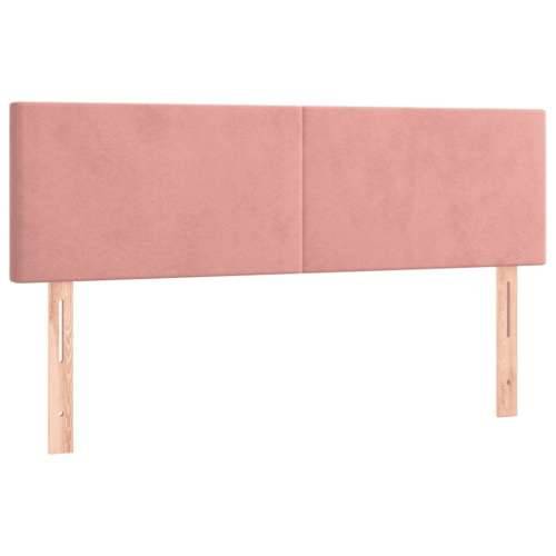 LED uzglavlje ružičasto 144x5x78/88 cm baršunasto - Ružičasta 144 x 5 x 78/88 cm 1 Cijena