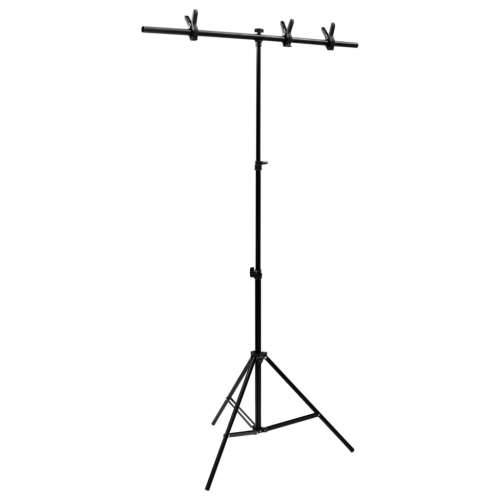 Stalak za pozadinu u obliku slova T crni 91 x 60 x (70-200) cm - 91 x 60 x 200 cm Cijena