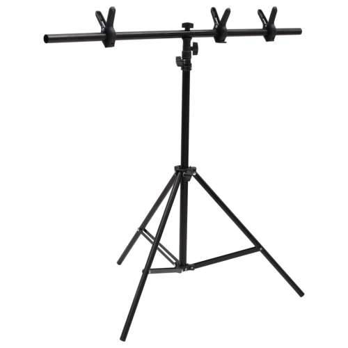 Stalak za pozadinu u obliku slova T crni 91 x 60 x (70-200) cm - 91 x 60 x 200 cm Cijena