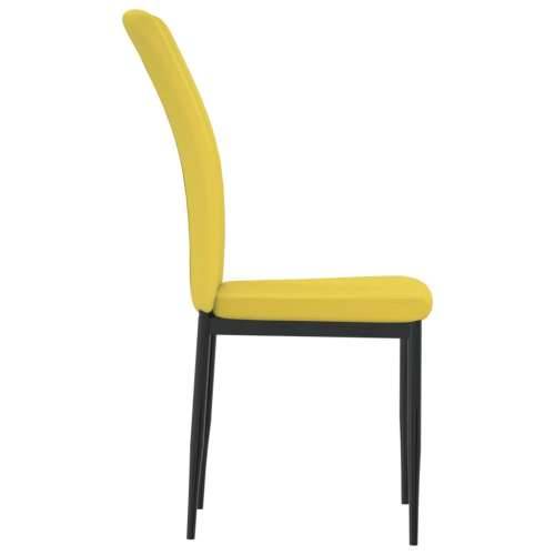 Blagovaonske stolice 4 kom boja senfa baršunaste Cijena