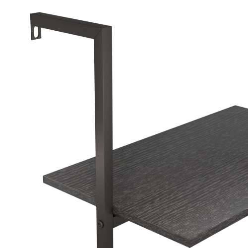 Naslanjajuća polica s 3 razine crna 64 x 35 x 120,5 cm - Crna 1 120.5 cm Cijena