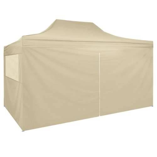 Sklopivi Pop-up Šator sa 4 Panela 3x4,5 m Krem Bijeli  Cijena