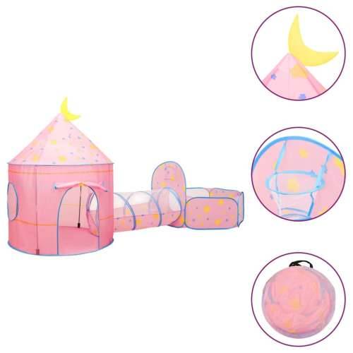 Dječji šator za igru s 250 loptica ružičasti 301 x 120 x 128 cm Cijena