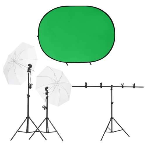 Komplet studijske rasvjete sa svjetlima i pozadinskim zaslonom - Zelena 151 x 60 x (70-200) cm bez reflektora 1 Cijena