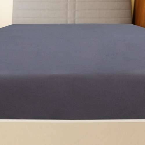 Plahta s gumicom od žerseja antracit 90 x 200 cm pamučna - Antracit 90 x 200 cm 1 Cijena