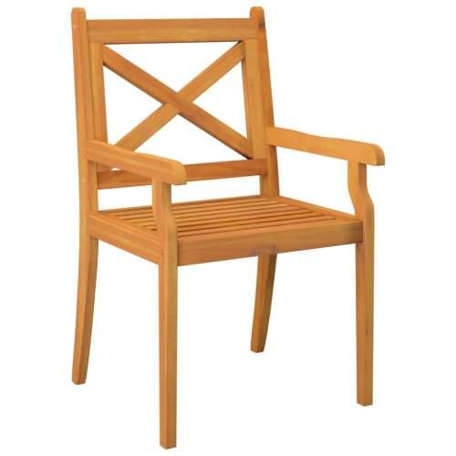 Vrtna garnitura - 5-dijelni vrtni blagovaonski set od masivnog bagremovog drva - Dužina stola 85 cm 4 Cijena