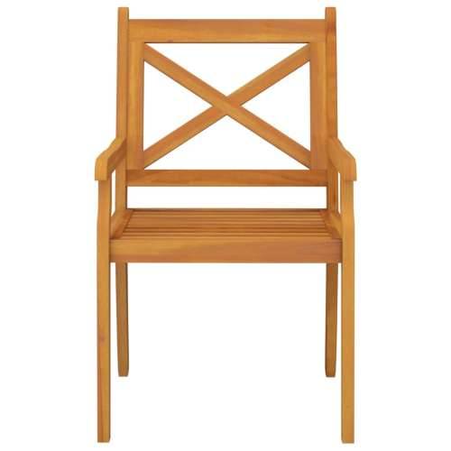 Vrtna garnitura - 5-dijelni vrtni blagovaonski set od masivnog bagremovog drva - Dužina stola 110 cm 4 Cijena