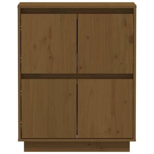 Komoda smeđa boja meda 60 x 34 x 75 cm od masivne borovine - boja meda 1 Cijena