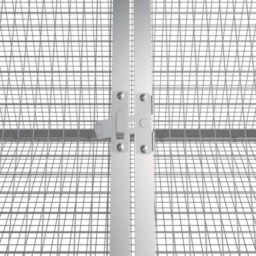 Kavez za zečeve sivi 201,5 x 80,5 x 71 cm od pocinčanog čelika Cijena