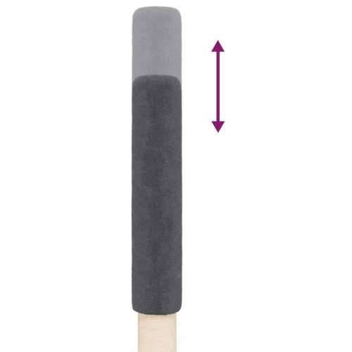 Penjalica za mačke - Kuća za mačke - Grebalica od poda do stropa tamnosiva 258,5 - 284,5 cm - Tamno siva Cijena