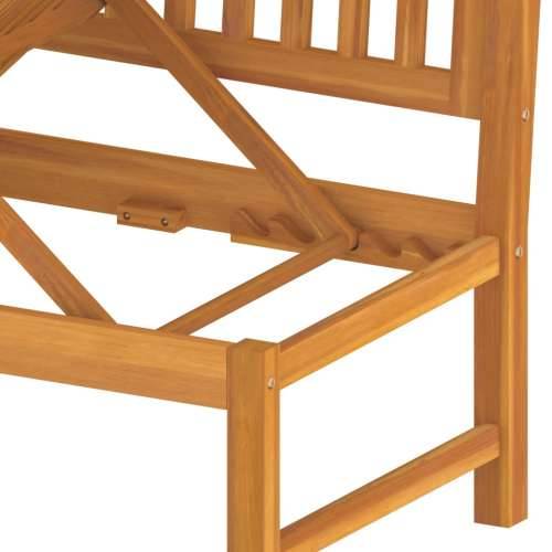 Dnevni ležaj sa sivim jastukom 200x60x75cm masivno drvo bagrema - Siva Cijena
