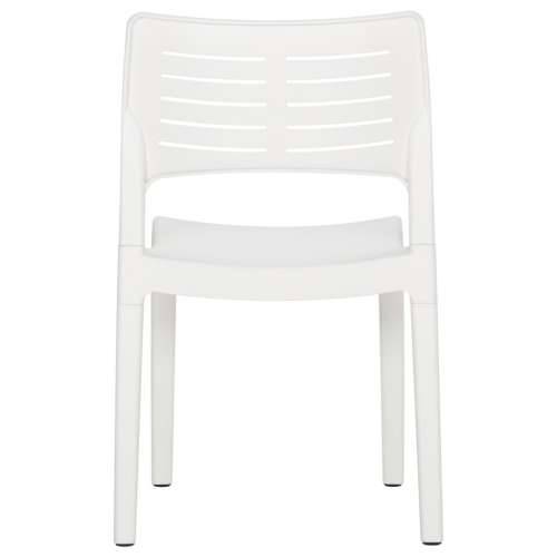 Vrtne stolice 2 kom bijele od polipropilena Cijena