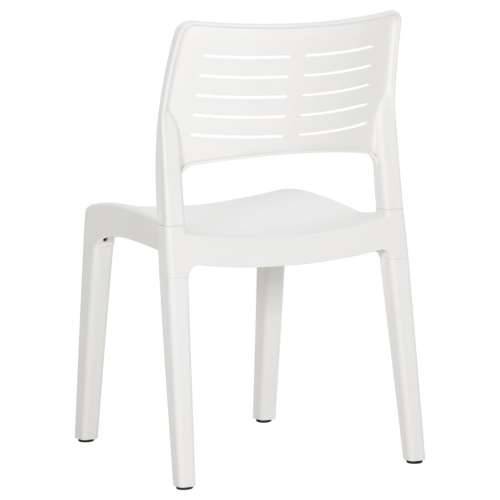 Vrtne stolice 2 kom bijele od polipropilena Cijena