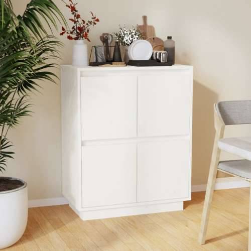 Komoda bijela 60 x 34 x 75 cm od masivne borovine - Bijela 1 Cijena