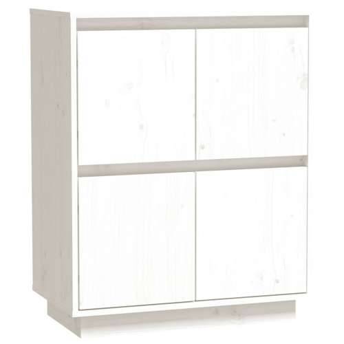 Komoda bijela 60 x 34 x 75 cm od masivne borovine - Bijela 1 Cijena