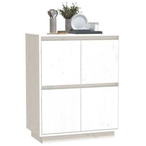 Komoda bijela 60 x 34 x 75 cm od masivne borovine - Bijela 1 Cijena