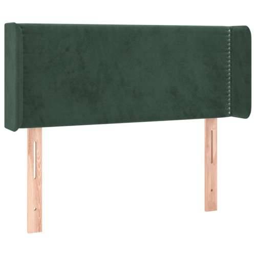 Uzglavlje s ušima tamnozeleno 103x16x78/88 cm baršunasto - Tamnozelena 103 x 16 x 78/88 cm 1 Cijena