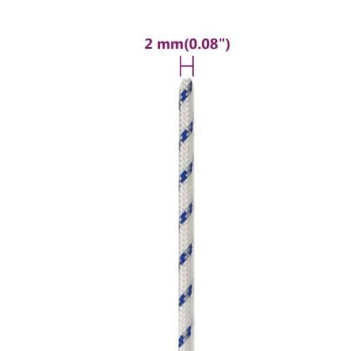 Brodski konop bijeli 2 mm 100 m od polipropilena - Bijela i plava 1 100 m 2 mm Cijena