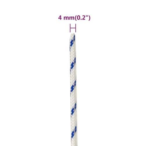 Brodski konop bijeli 4 mm 100 m od polipropilena - Bijela i plava 1 100 m 4 mm Cijena