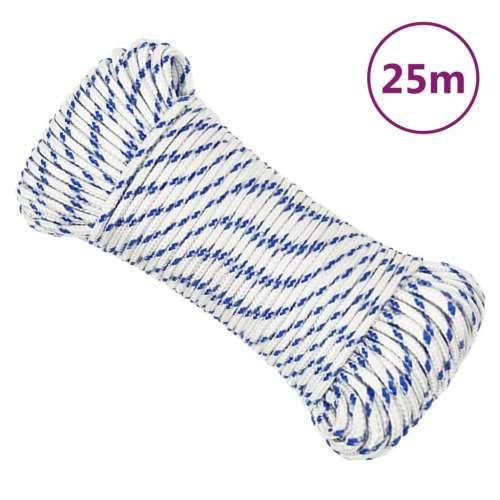 Brodski konop bijeli 5 mm 25 m od polipropilena - Bijela i plava 1 25 m 5 mm Cijena