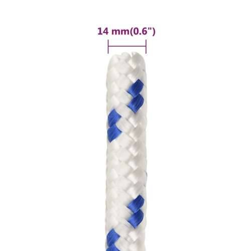 Brodski konop bijeli 14 mm 100 m od polipropilena - Bijela i plava 1 100 m 14 mm Cijena