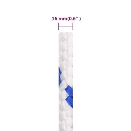 Brodski konop bijeli 16 mm 25 m od polipropilena - Bijela i plava 1 25 m 16 mm Cijena
