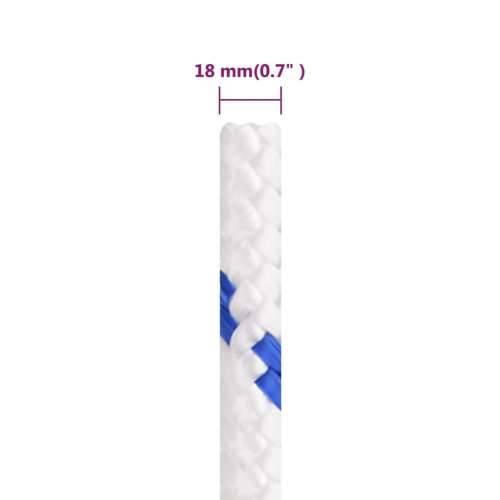 Brodski konop bijeli 18 mm 100 m od polipropilena - Bijela i plava 1 100 m 18 mm Cijena