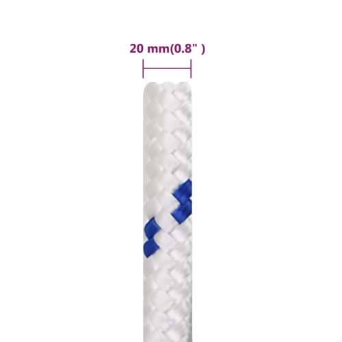 Brodski konop bijeli 20 mm 25 m od polipropilena - Bijela i plava 1 25 m 20 mm Cijena