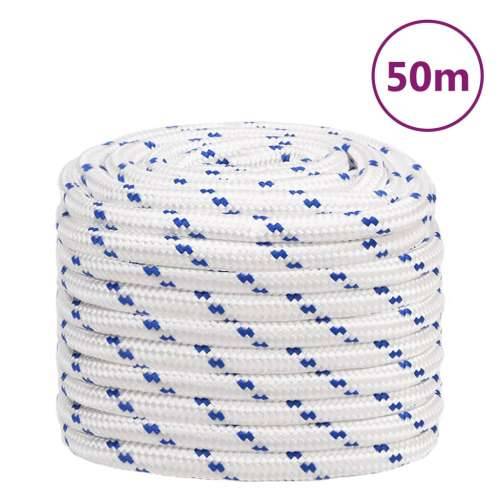 Brodski konop bijeli 20 mm 50 m od polipropilena - Bijela i plava 1 50 m 20 mm Cijena