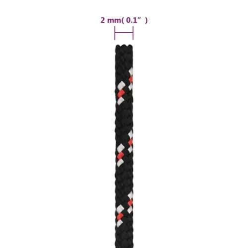 Brodski konop crni 2 mm 25 m od polipropilena - Crna i crvena 1 25 m 2 mm Cijena