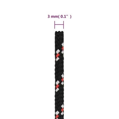Brodski konop crni 3 mm 25 m od polipropilena - Crna i crvena 1 25 m 3 mm Cijena