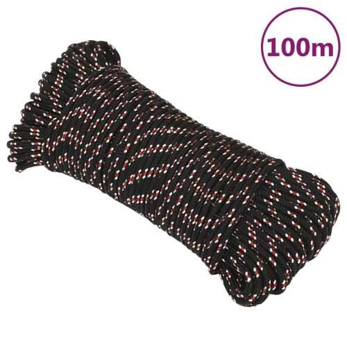 Brodski konop crni 3 mm 100 m od polipropilena - Crna i crvena 1 100 m 3 mm Cijena