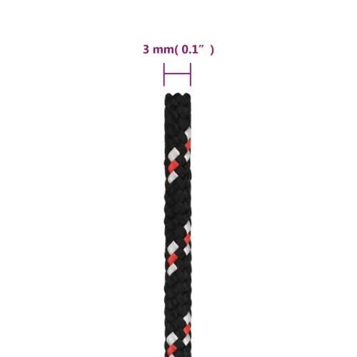 Brodski konop crni 3 mm 500 m od polipropilena - Crna i crvena 1 500 m 3 mm Cijena