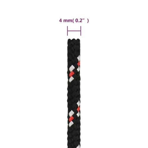 Brodski konop crni 4 mm 250 m od polipropilena - Crna i crvena 1 250 m 4 mm Cijena