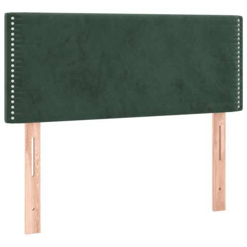 Box spring krevet s madracem tamnozeleni 80 x 200 cm baršunasti - Tamnozelena 80 x 200 cm Obično s čavlima Cijena