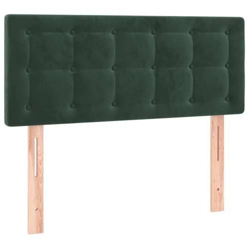 Box spring krevet s madracem tamnozeleni 80 x 200 cm baršunasti - Tamnozelena 80 x 200 cm gumbi Cijena
