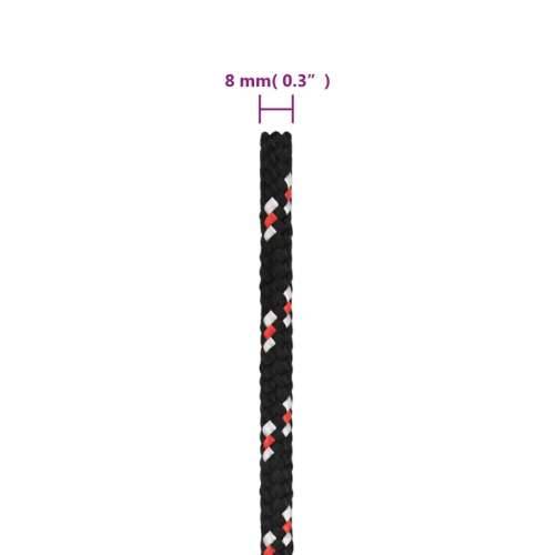 Brodski konop crni 8 mm 250 m od polipropilena - Crna i crvena 1 250 m 8 mm Cijena