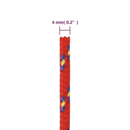 Brodski konop crveni 4 mm 100 m od polipropilena - Crvena 1 100 m 4 mm Cijena