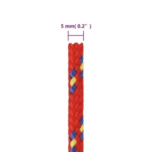 Brodski konop crveni 5 mm 500 m od polipropilena - Crvena 1 500 m 5 mm Cijena