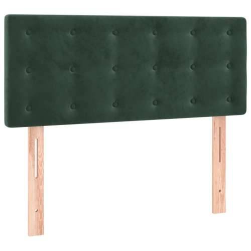 Box spring krevet s madracem tamnozeleni 80 x 200 cm baršunasti - Tamnozelena 80 x 200 cm gumbi Cijena