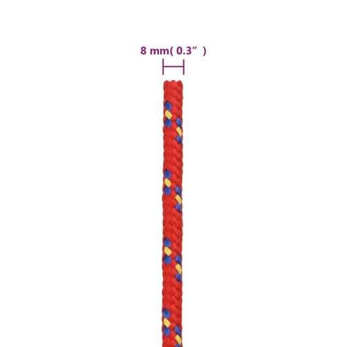 Brodski konop crveni 8 mm 250 m od polipropilena - Crvena 1 250 m 8 mm Cijena