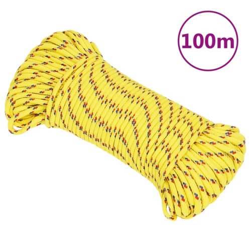 Brodski konop žuti 4 mm 100 m od polipropilena - Žuta 1 100 m 4 mm Cijena