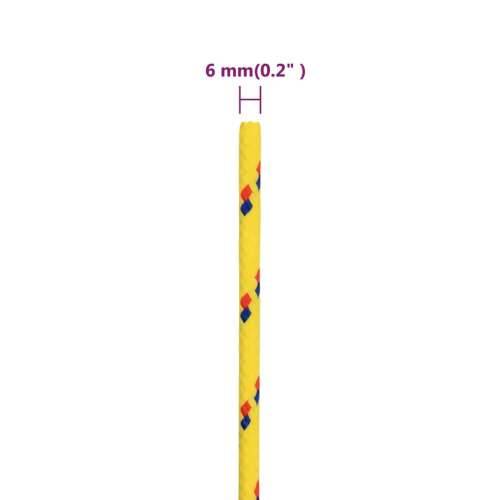 Brodski konop žuti 6 mm 250 m od polipropilena - Žuta 1 250 m 6 mm Cijena