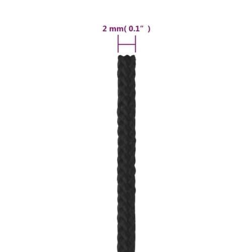 Brodski konop tamnocrni 2 mm 50 m od polipropilena - Crna 1 50 m 2 mm Cijena