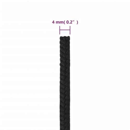 Brodski konop tamnocrni 4 mm 250 m od polipropilena - Crna 1 250 m 4 mm Cijena
