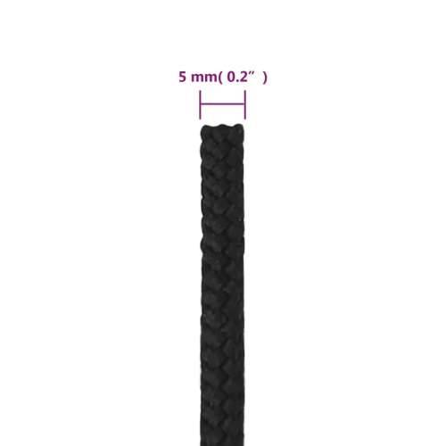 Brodski konop tamnocrni 5 mm 50 m od polipropilena - Crna 1 50 m 5 mm Cijena