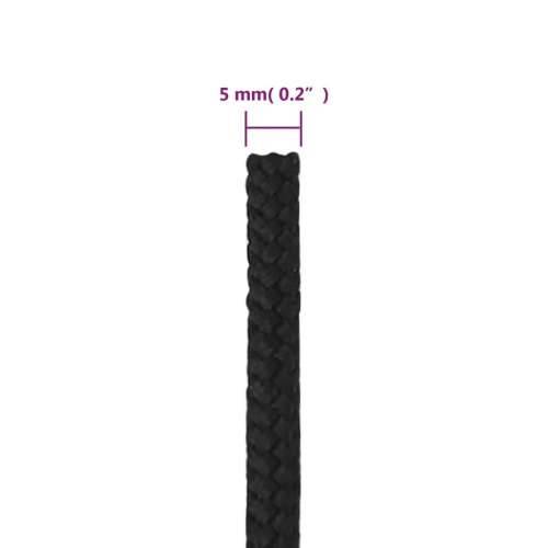 Brodski konop tamnocrni 5 mm 100 m od polipropilena - Crna 1 100 m 5 mm Cijena